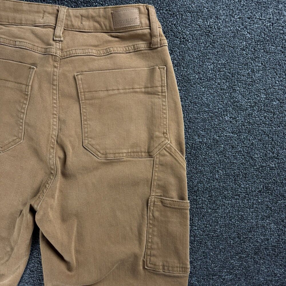 Judy Blue Slim Fit Carpenter Pants Rust Orange Utility Size 5/27 Cargo Utility - Picture 8 of 13